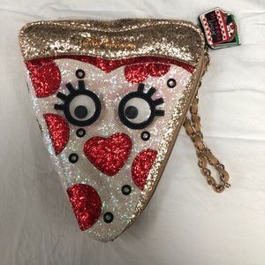 Betsy Johnson Pizza Wristlet